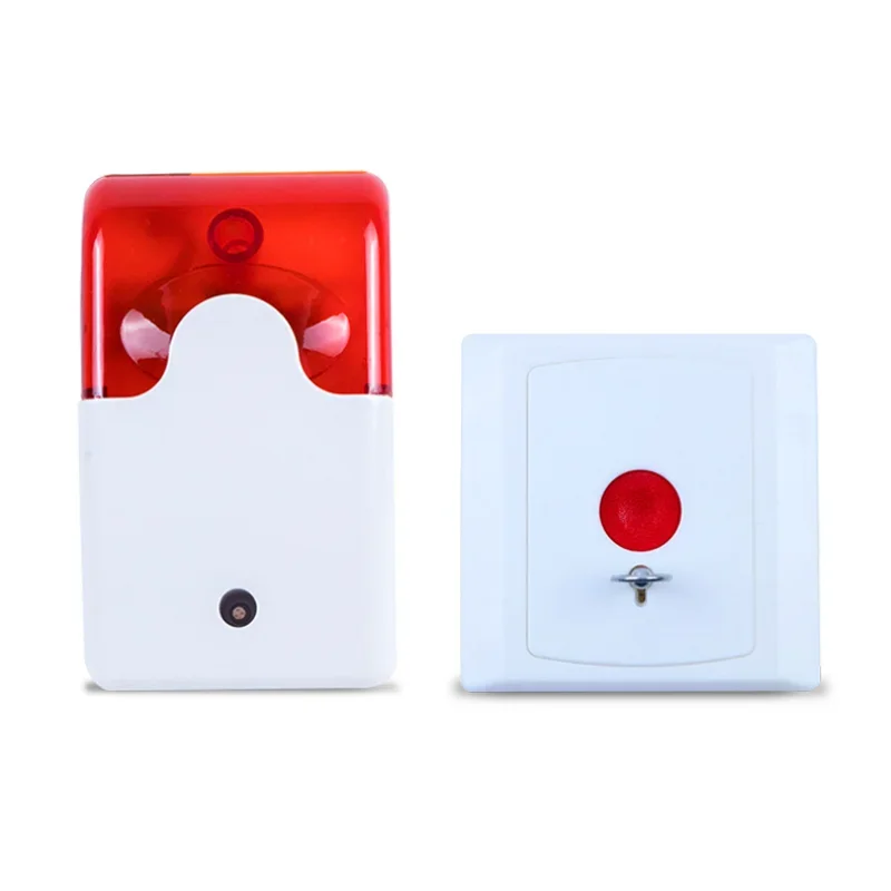 Emergency Alarm Elderly Pager Disabled Bathroom Sound and Light Disabled Guard Alarm Emergency One Button Alarm System