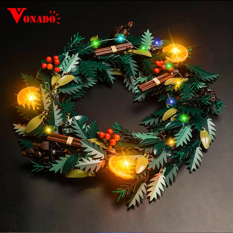 Vonado 5V LED Light 10340 Set Suitable for Wreath Building Blocks Gift (Lighting Accessories Only)