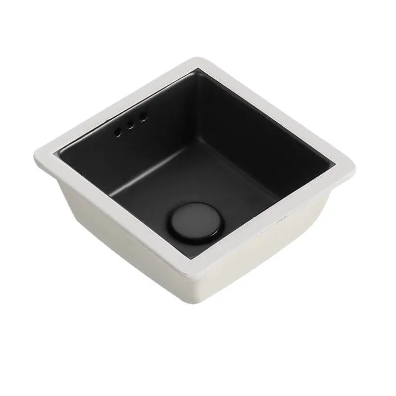 

matte black gun gray square, ceramic under-counter basin single basin wash basin