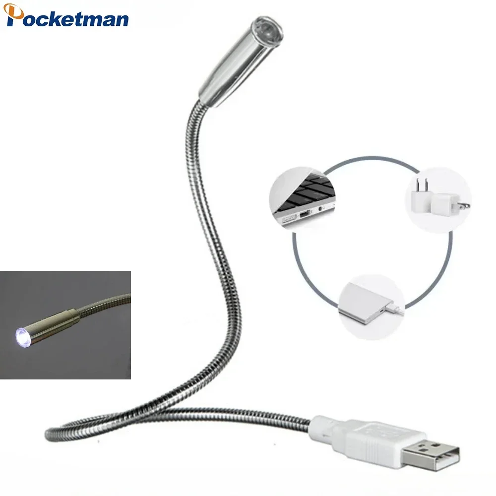 

USB LED Book Light Eye-protection Reading Lamp Mini LED Lights Bedside Table Lantern for Laptop Computer Notebook