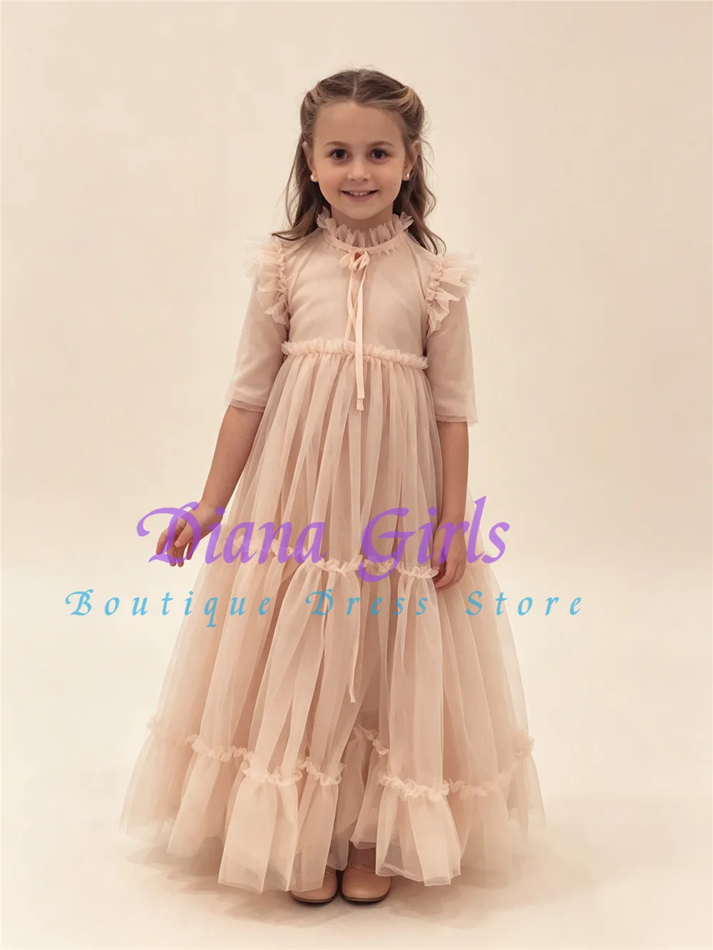 Embroidery Glass Beads - New Elegant Flower Girl Dress Quality