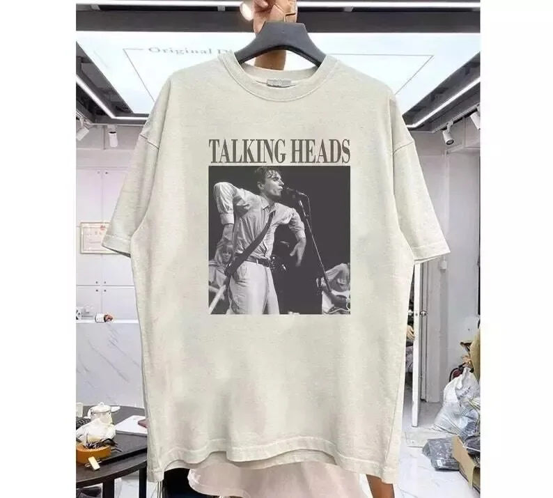 Talking Heads Band T Shirt Cotton White Reprint S 5XL