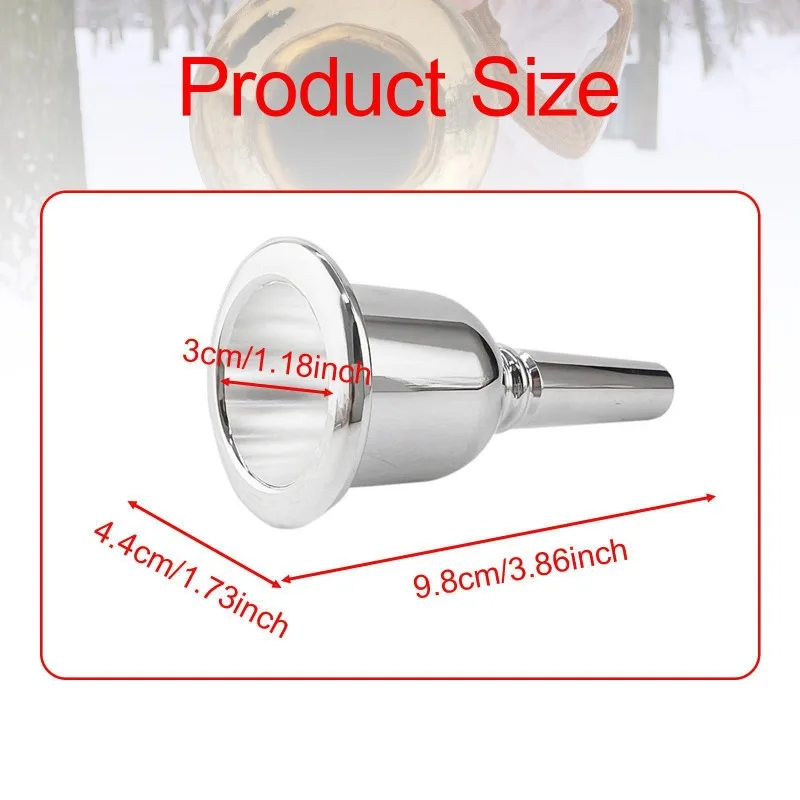 Professional Alto Saxophone Mouthpiece Large Bore Tip Opening Silver Plated Solid Brass For Stage Musical Performance Use