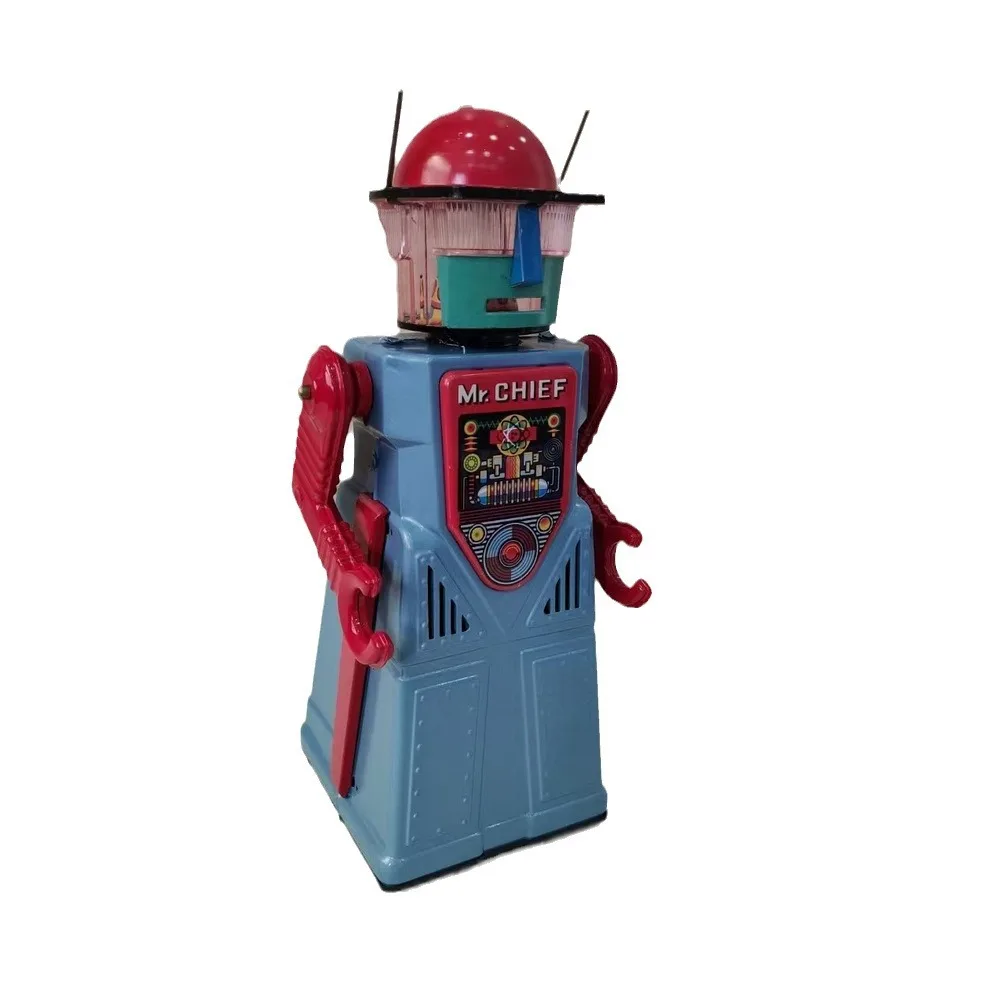 TR2054 Gonna a sbuffo elettrica Robot Post-80s Tin Retro Collezione nostalgica Giocattolo Regalo creativo per le vacanze