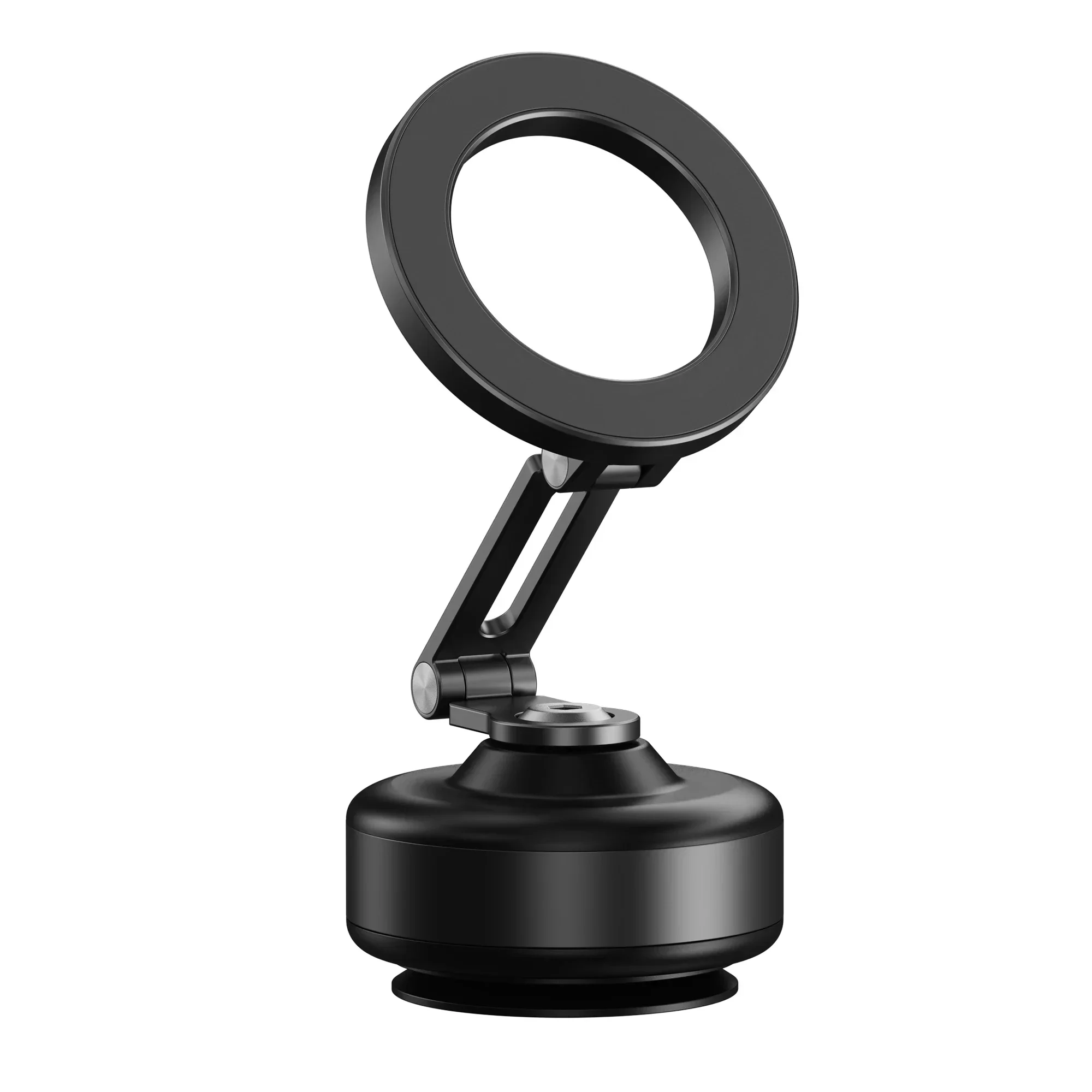 

360 Degree Rotation Magnetic Vacuum Adsorption Car Mount Mobile Phone Holder Foldable Aluminum Alloy Suitable for Smartphones