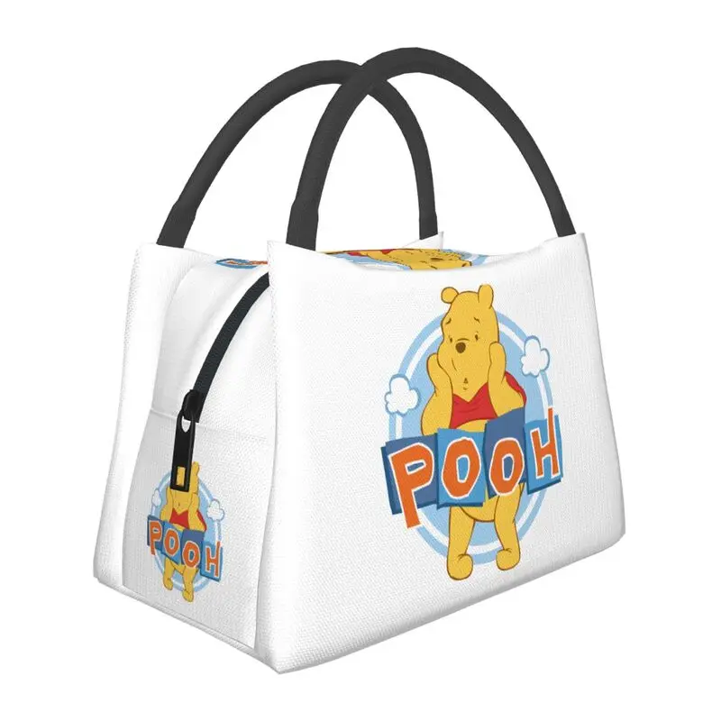 

Custom Animation Cartoon Winnie The Pooh Lunch Bags Men Women Thermal Cooler Insulated Lunch Boxes for Work Pinic or Travel
