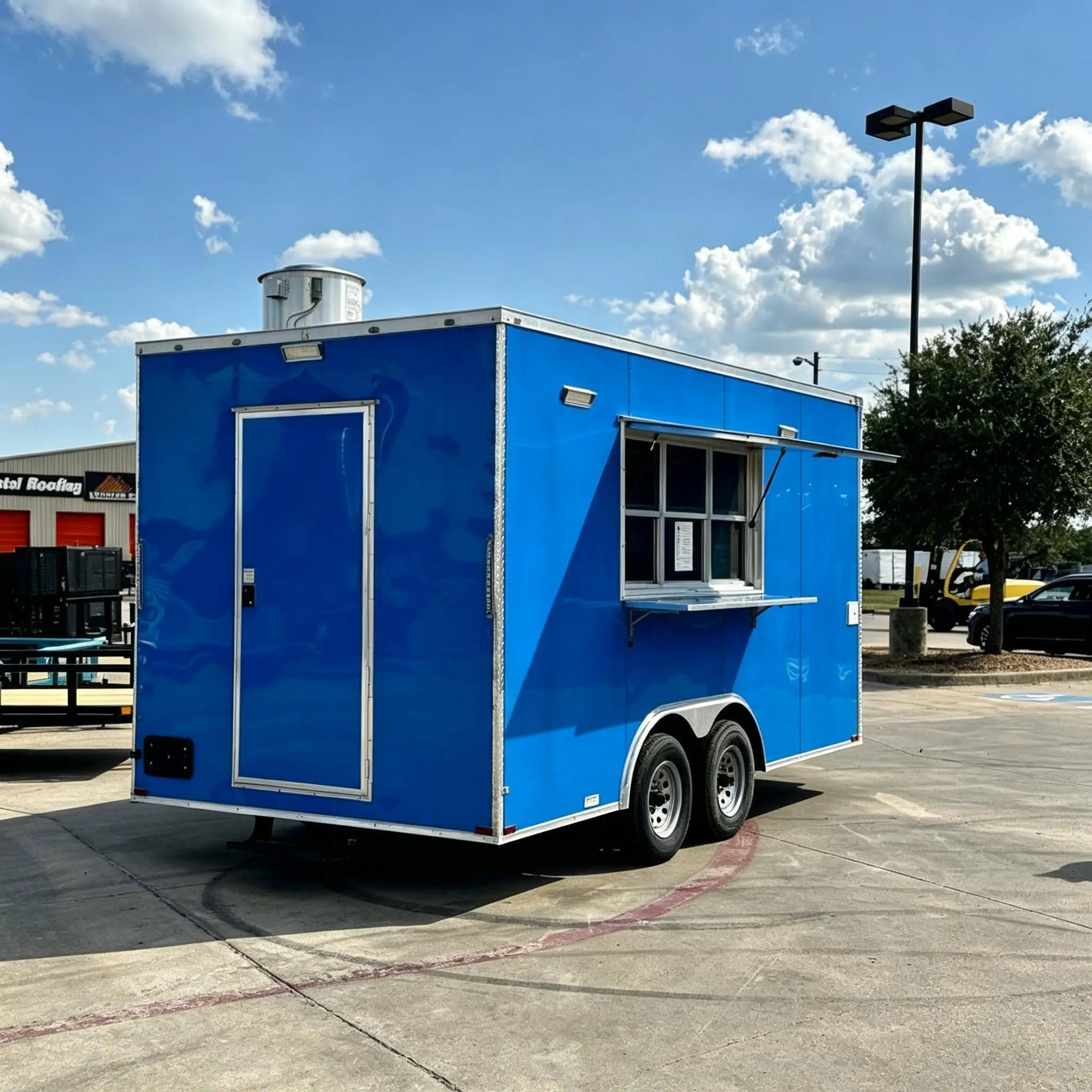 Base Trailer Enclosed Mobile Food Trailer,custom Equipment Food Truck for Burger, Taco, BBQ Catering & Outdoor Event Business
