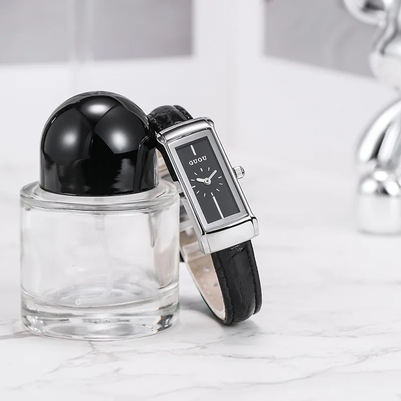 2026 New Luxury Brand Women'S Watch, Square Design, Vintage Style, Ladies' Accessory, Fashionable Quartz Wristwatch