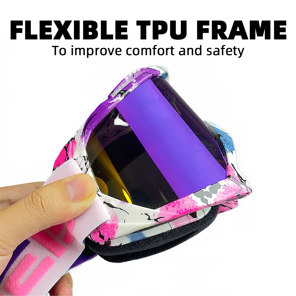 High Quality Motocross Ski Goggles ATV Protection Cycling Racing Motorcycle Glasses MTB Mask Sunglasses Windproof Skiing Goggles