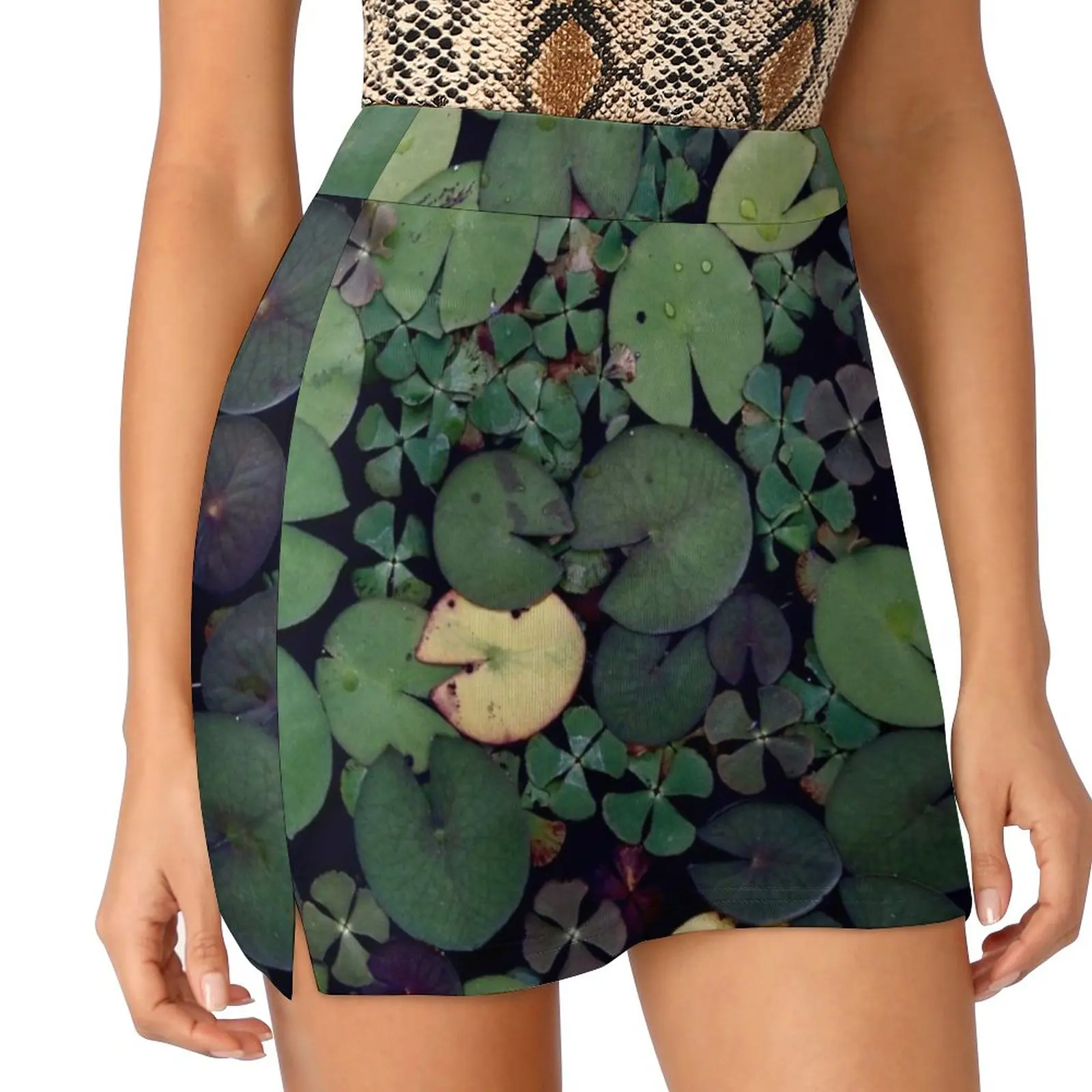 Lily Pads Women's skirt Aesthetic skirts New Fashion Short Skirts Lily Pads Lily Water Lily Lilies Water Lilies Nature