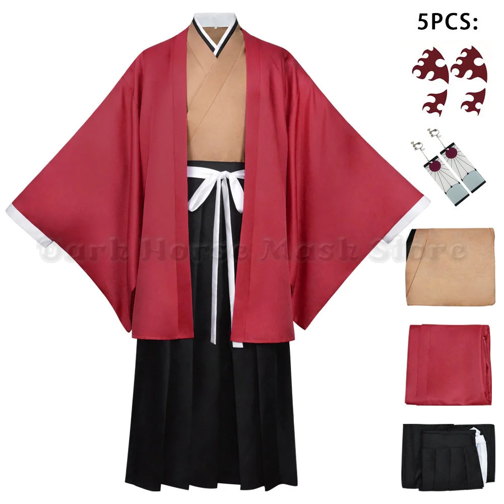 Disfraz de Cosplay de Anime Tsugikuni Yoriichi, Kimono para Fiesta de Halloween, Disfraz de Anime Demon Slayer Tsugikuni Yoriichi, Traje Hi No Kokyu