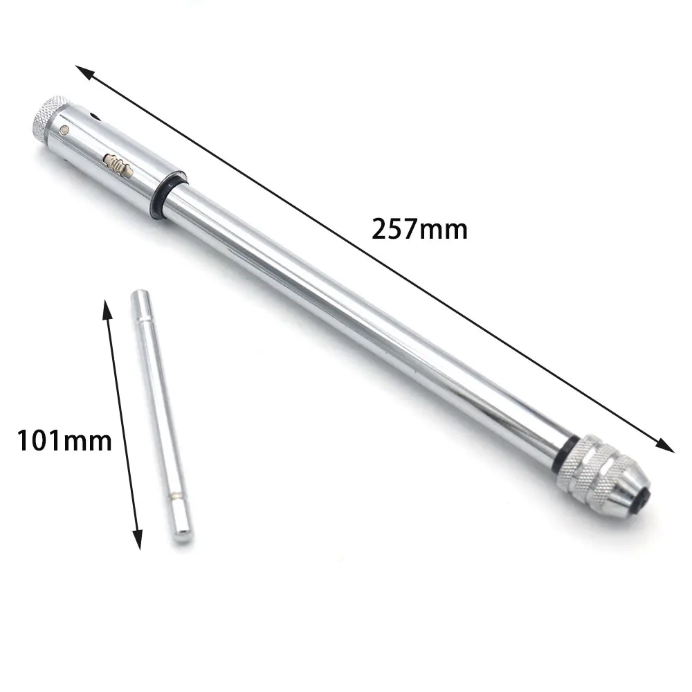 Escariador de mango ajustable en forma de T, Extractor de tornillos, soporte de llave de grifo, trinquete insertado, dirección inversa, tamaño