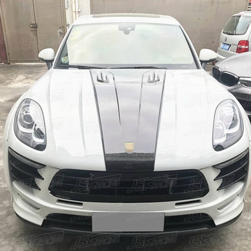 Jsk Style Carbon Fiber Middle Hood Scoop For  Porsche Macan 2014-2018(JSKPCMC14032)