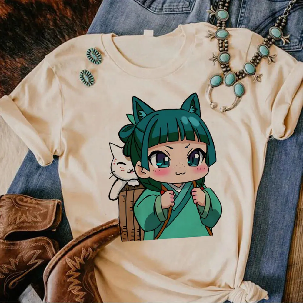 Apothecary Diaries shirt girl Comfortable kawaii graphic University streetwear Pop Culture tshirt Y2k Punk 2000s Grunge Colorful