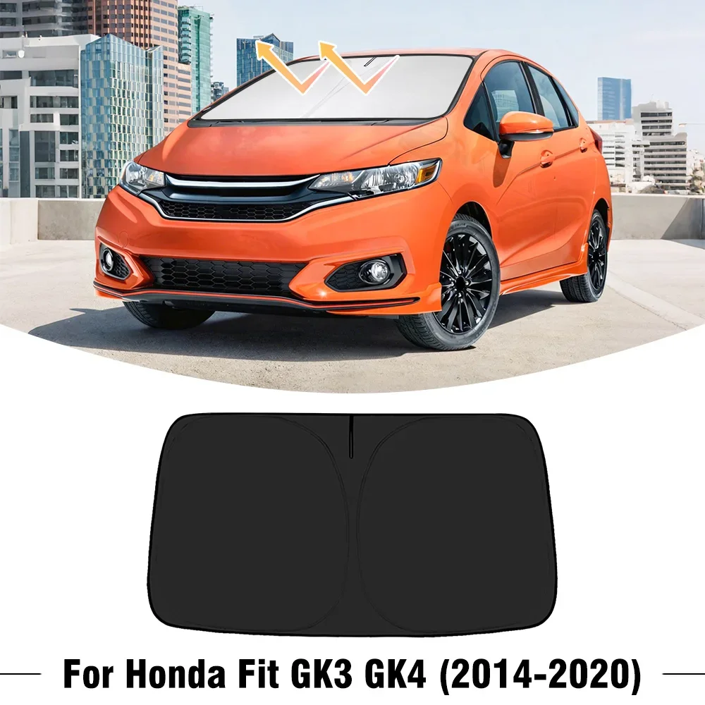 For Honda Fit GK3 GK4 2014-2020 Car Windshield Top Sunshade Cover Front Window Sun Shade Visor UV Protection Accessories