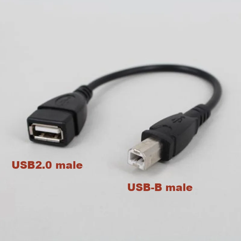 

50 см USB2.0 Тип A Женский USB B Мужской кабель для зарядки данных Кабель принтера USB-удлинительный кабель