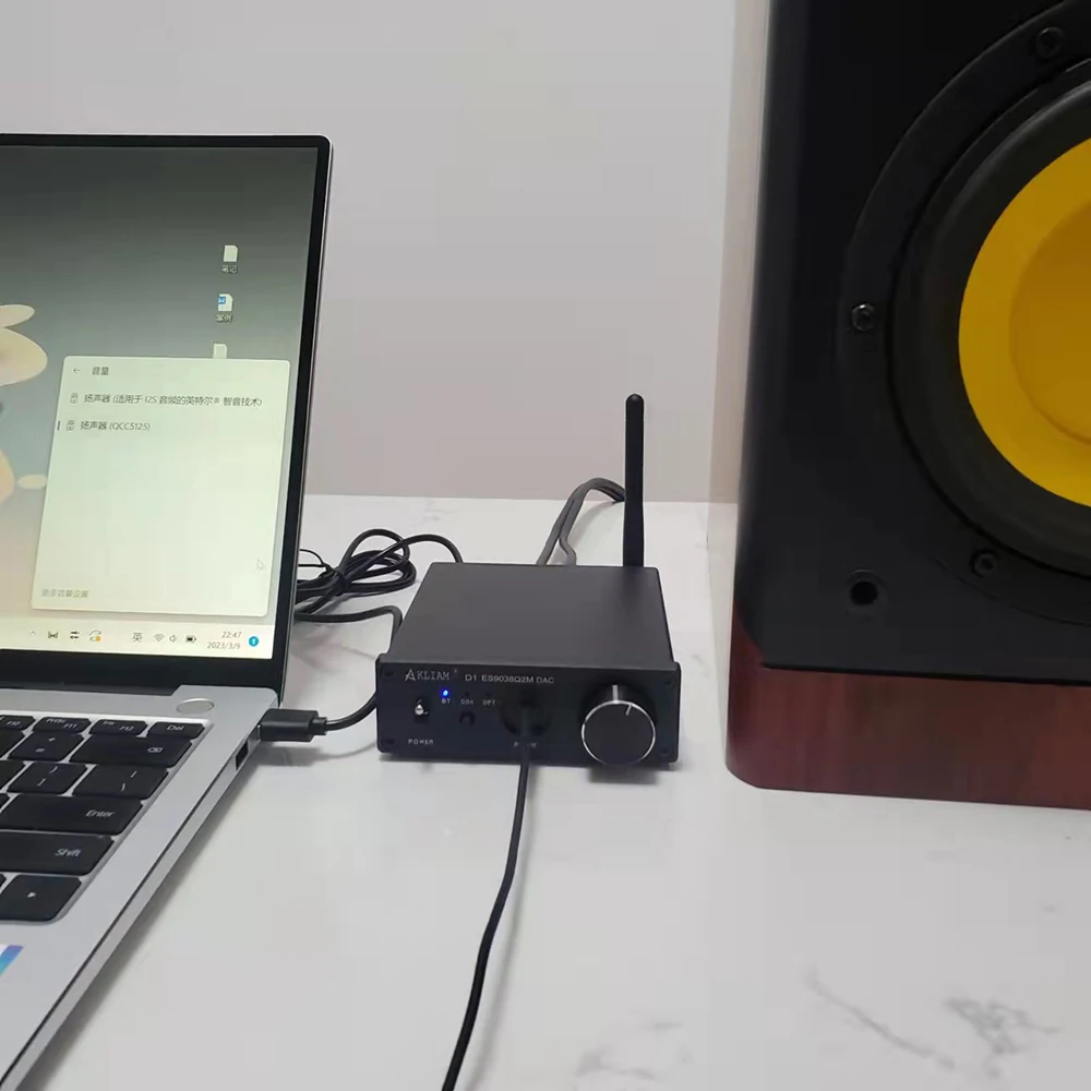 Haste chuva áudio es9038q2m dac qcc5125 bluetooth dac placa APTX-HD ldac decodificador de som de alta fidelidade