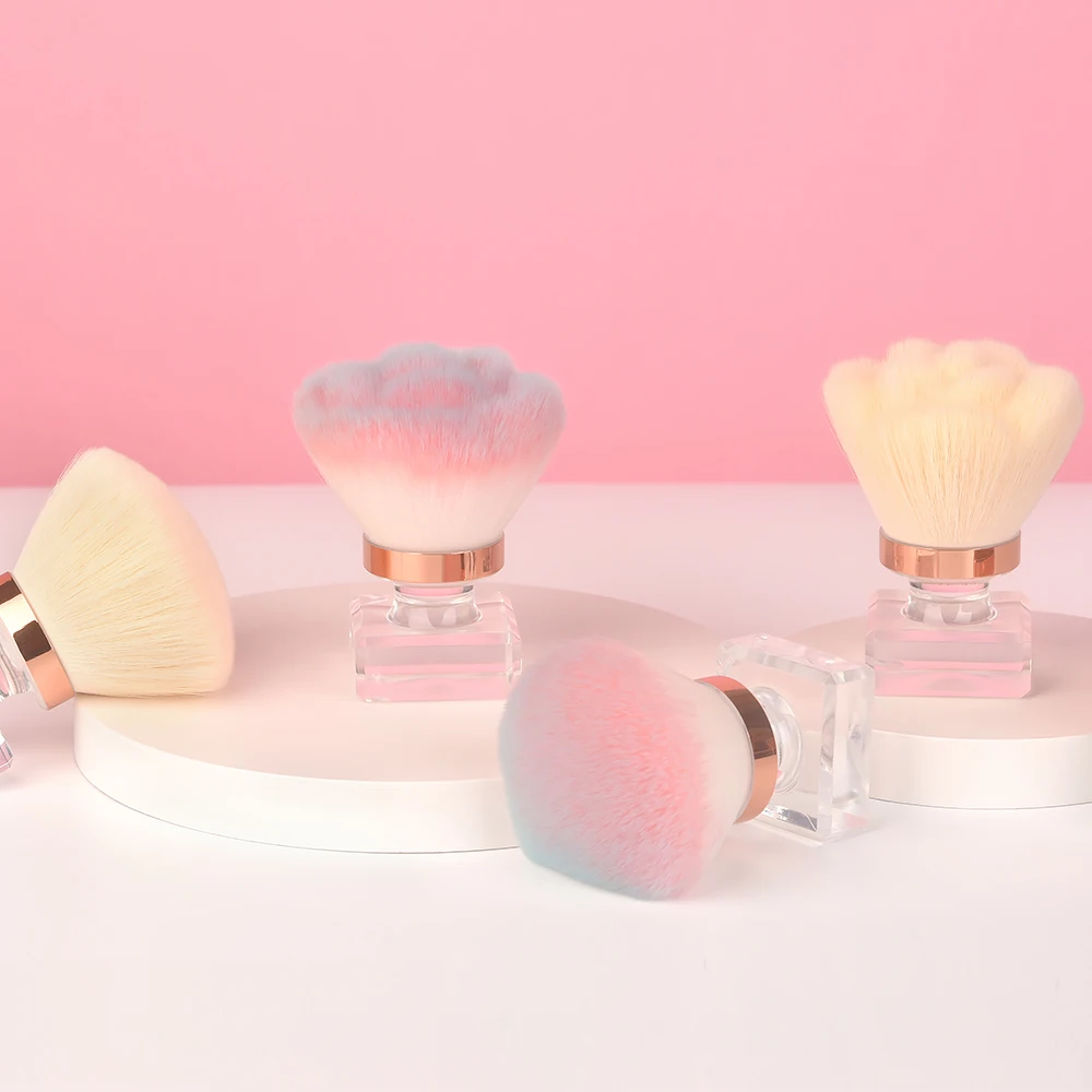 1 قطعة مسمار الفن فرشاة الغبار لمسمار الجمال لينة تنظيف مزيل الاكريليك هلام مسحوق مانيكير باديكير مسمار الملحقات أدوات مكياج