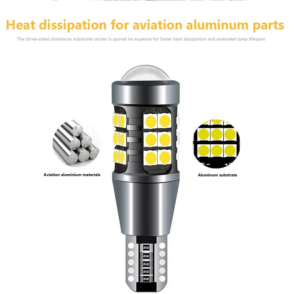 2PCS Canbus T15 921 W16W LED Bulb Car Backup Reverse Lights for Hyundai Tucson 2017 Creta Kona IX35 Solaris Accent I30 Elantra
