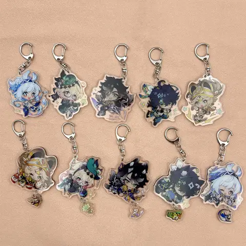 게임 Genshin Impact Keyring 코스프레 Emilie Mualani Kinich 양면 아크릴 펜던트 소품 키 체인 액세서리 열쇠 고리 Best5 게임 Genshin Impact Keyring 코스프레 Emilie Mualani Kinich 양면 아크릴 펜던트 소품 키 체인 액세서리 열쇠 고리 Best5
