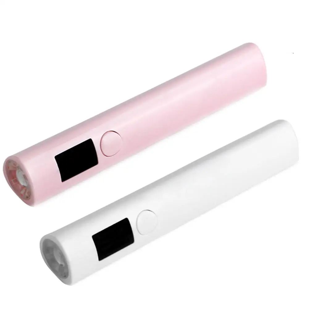 Rechargeable Portable Mini UV LED Nail Lamp With LED Display Nail Gel Polish Curing Drying Manicure UV Light Dryer