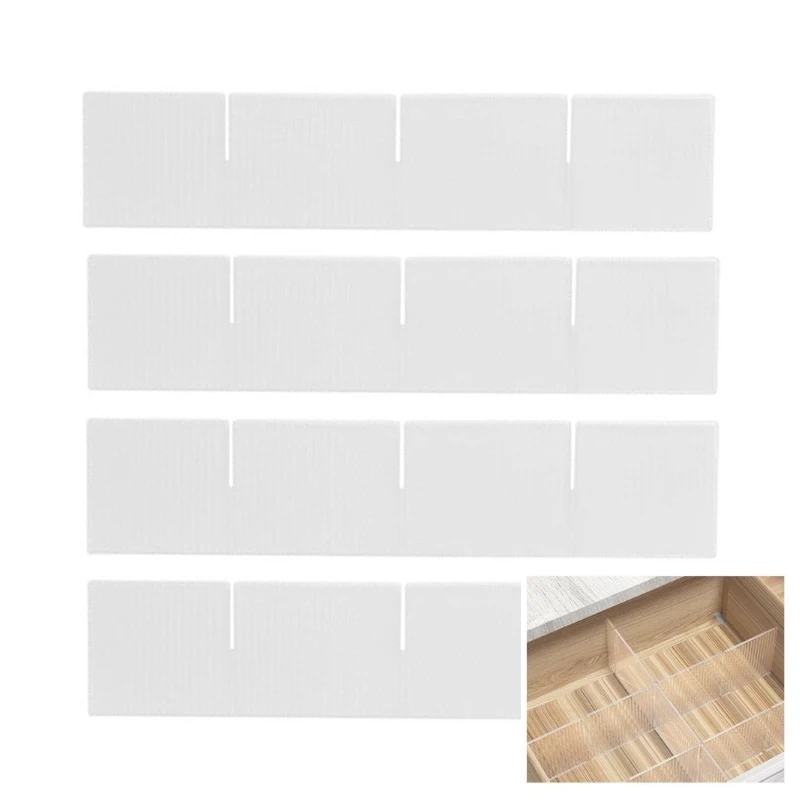 4Pcs/lot Drawer Divider Adjustable Free Combination Partition Storage Shelves Wardrobe Closet Separator Underwear Socks Storage