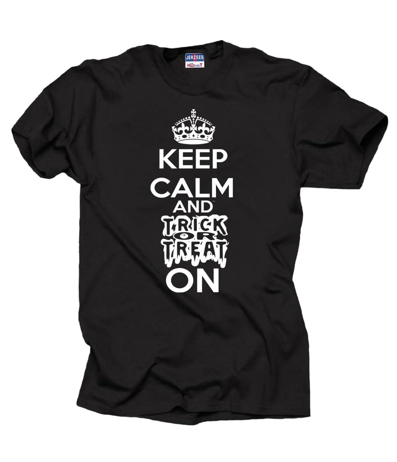 Halloween T Shirt Keep Calm And Trick Or Treat On Party Costume