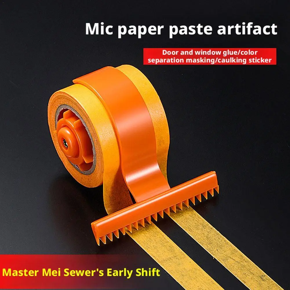 

Plastic Masking Tape Dispenser With Scale Adjustable Width Caulking Tape Dispenser Comfortable To Grip Versatile Painter Tape