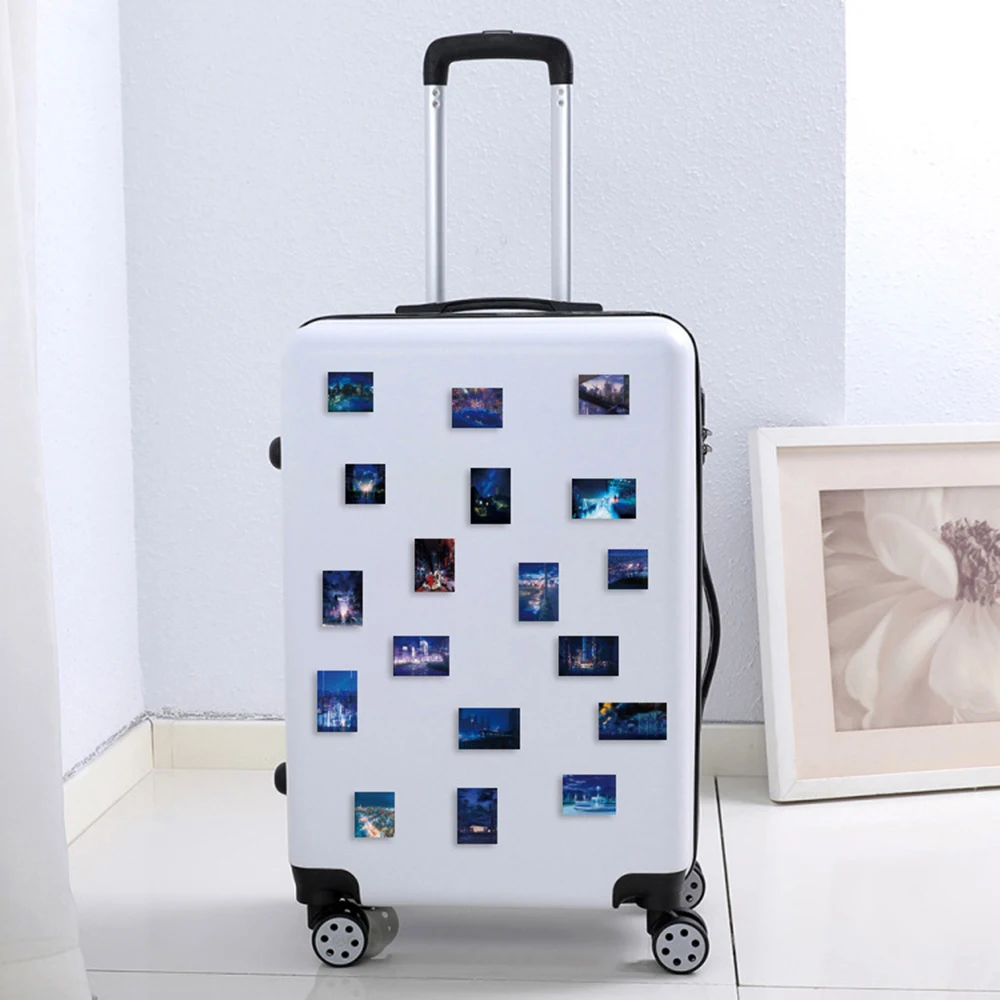 10/30/55pcs City Night Landscape Stickers Graffiti Kids Toys DIY Suitcase Skateboard Phone Laptop Fridge Bicycle PVC Car Sticker