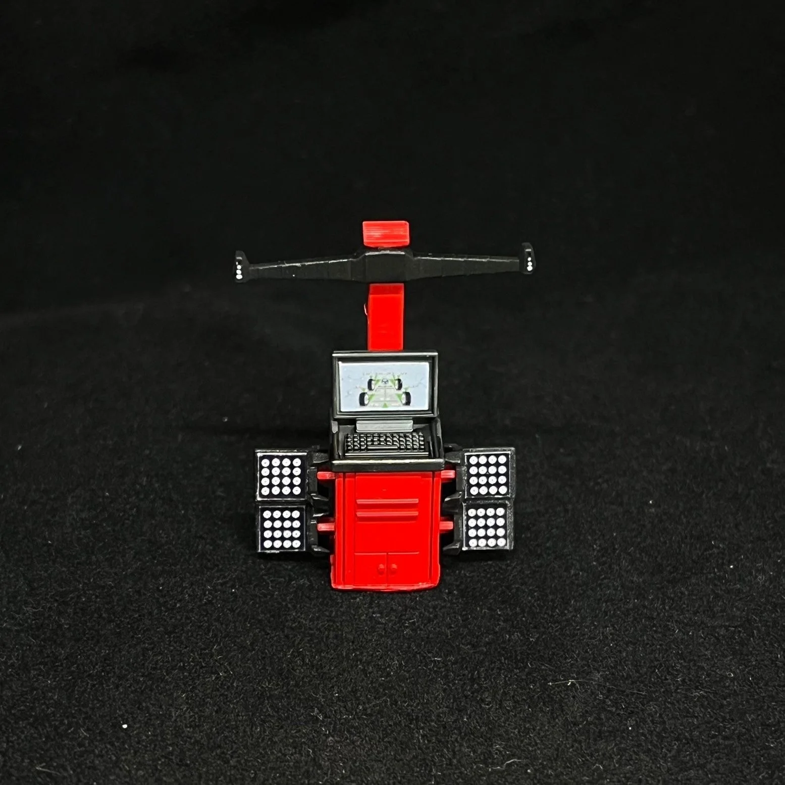 1:64 levantador de pneus, máquina de equilíbrio, posicionador, ornamento de cena proporcional 1/64, modelo de oficina de reparos