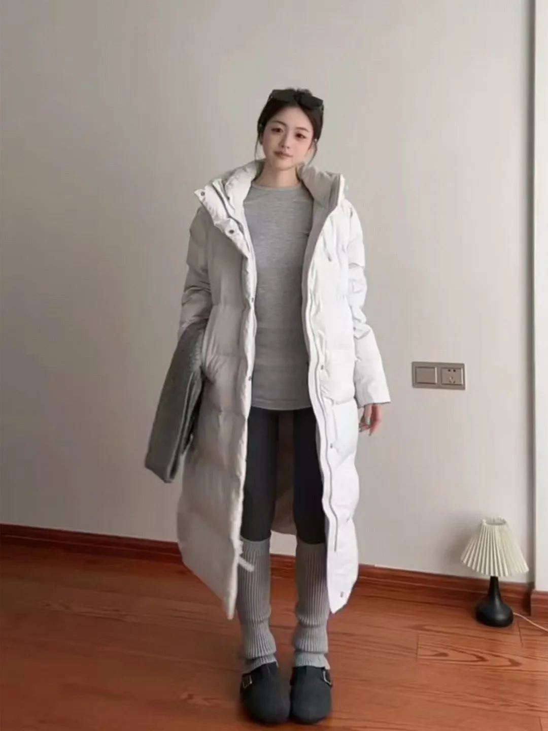 Korean Style Long Sleeve round Neck T-Shirt Women's Autumn Winter Slimming Warm Mid-Length Butt Covering Base Shirt