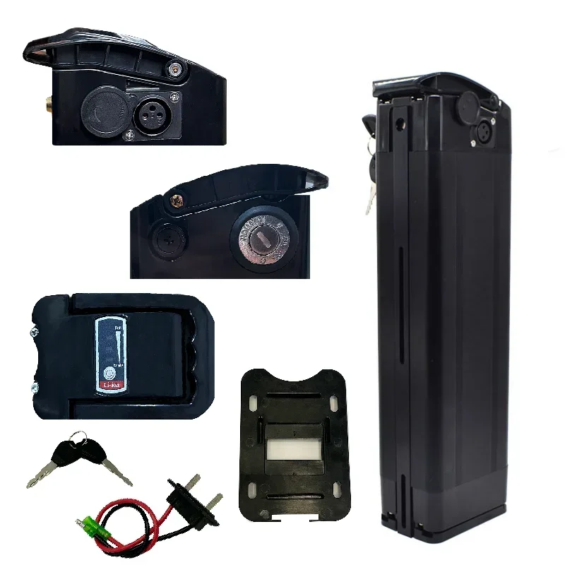 48V/36V 17AH 21AH Lithium Silver Fish Batterie Akku for 350W 500W 750W 1000W Li-ion Battery Pack
