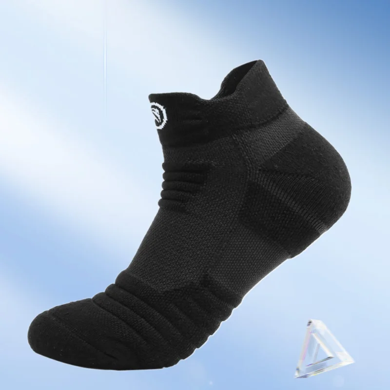 Chaussettes courtes de rinçage pour hommes, respirantes, basket-ball, serviette épaissie, astronomique, professionnel, course à pied, cyclisme, sports, nouveau, 3 paires