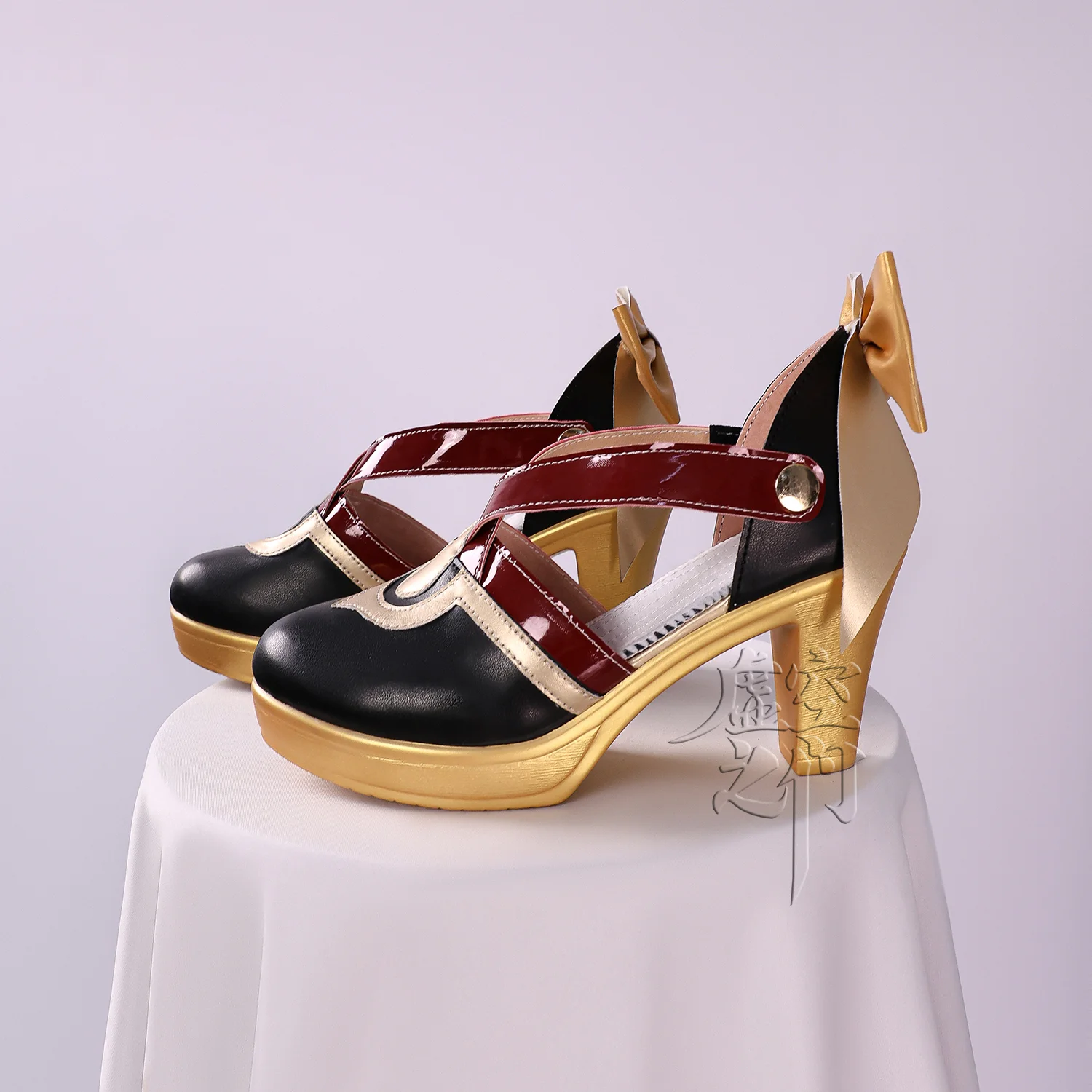 게임 Genshin Impact Sandrone 코스프레 신발 Sandrone 코스프레 부츠 할로윈 콤이콘 역할 놀이 소품 성인 여성용