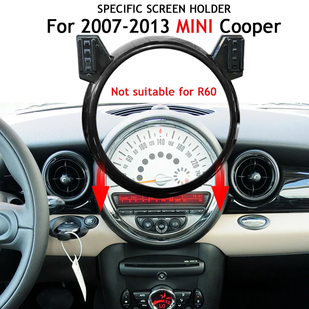 8/9inch Screen Car Phone Holder For BMW MINI COOPER 2007-2013 Screen Fixed Navigation Bracket Fixed Clip Clamp Stand Accessories