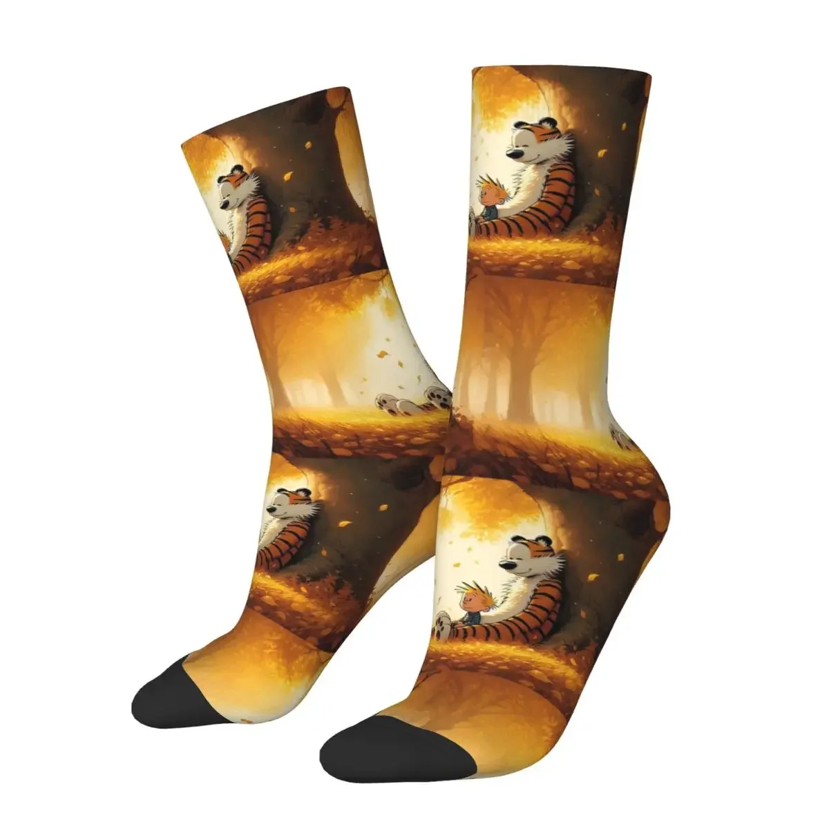 Calvin Hobbes Classic Socks Harajuku High Quality Stockings All Season Long Socks Accessories for Man's Woman's Christmas Gifts