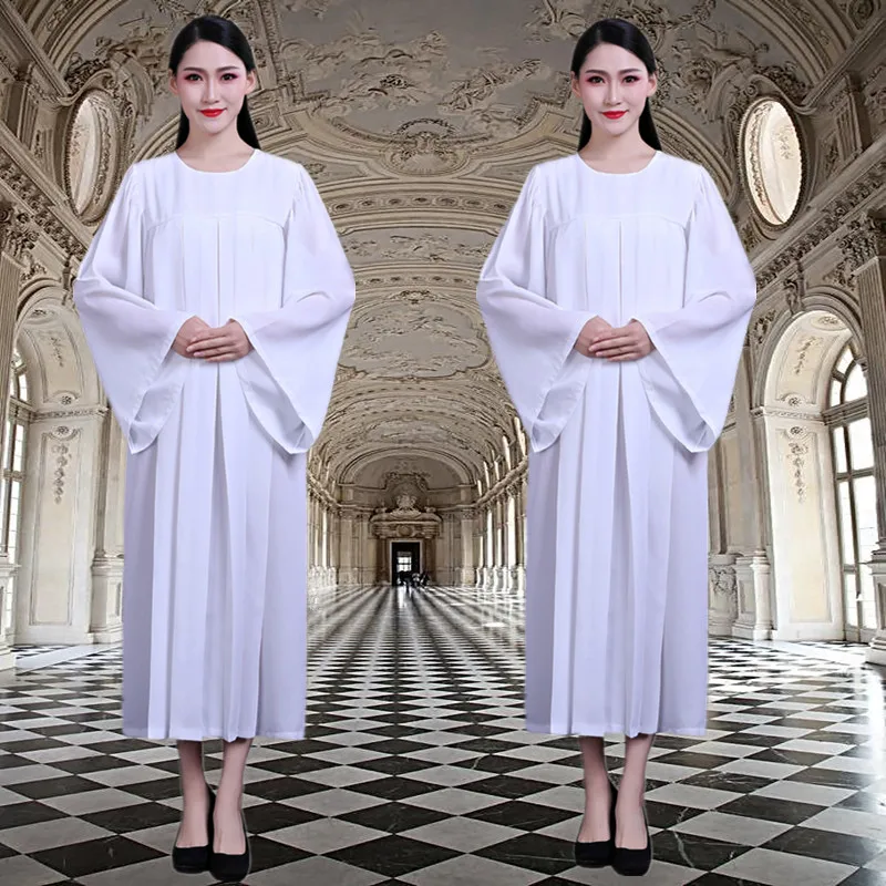 Hymn Clothing Christian Church Choir Dress Clothing Church Poetry Class Singing Robe Wedding Jesus Class Service Cosplay Gown