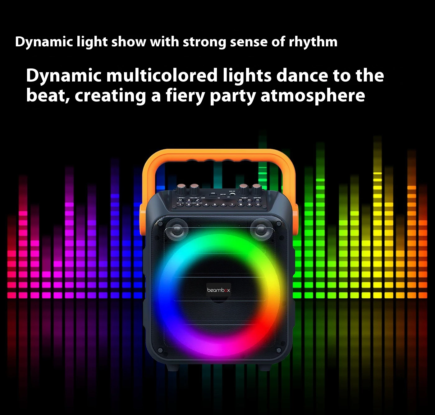 AMZ Top Sale Portable Karaoke Machine With Bt Microphone Wireless 20w RMS Speaker Set With Microphone and Blet NS8