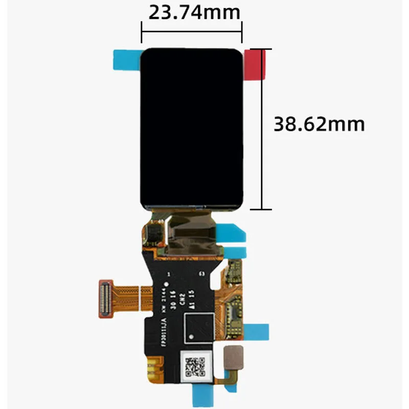 1.64 Inch E1644AC63.A 280x456 AMOLED Color LCD Ccreen QSPI Interface Oncell Touch Screen Smart Wearable LCD