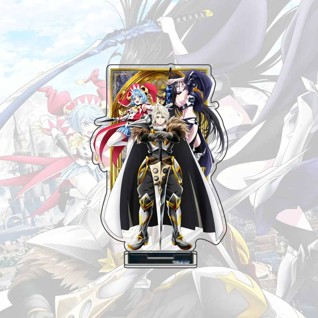 Anime The Exiled Heavy Knight Knows How to Game the System 15cm Acrylic Character Stand Desktop Decoration Fan Gift Keychain