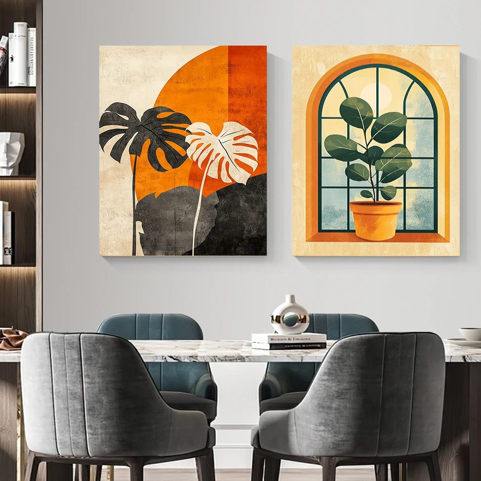RUOPOTY Einfaches Malen nach Zahlen, Pflanze, handgefertigt, fortschrittliche handgezeichnete Acrylfarben für Anfänger, Farbmarkierungen, einfache Wanddekoration