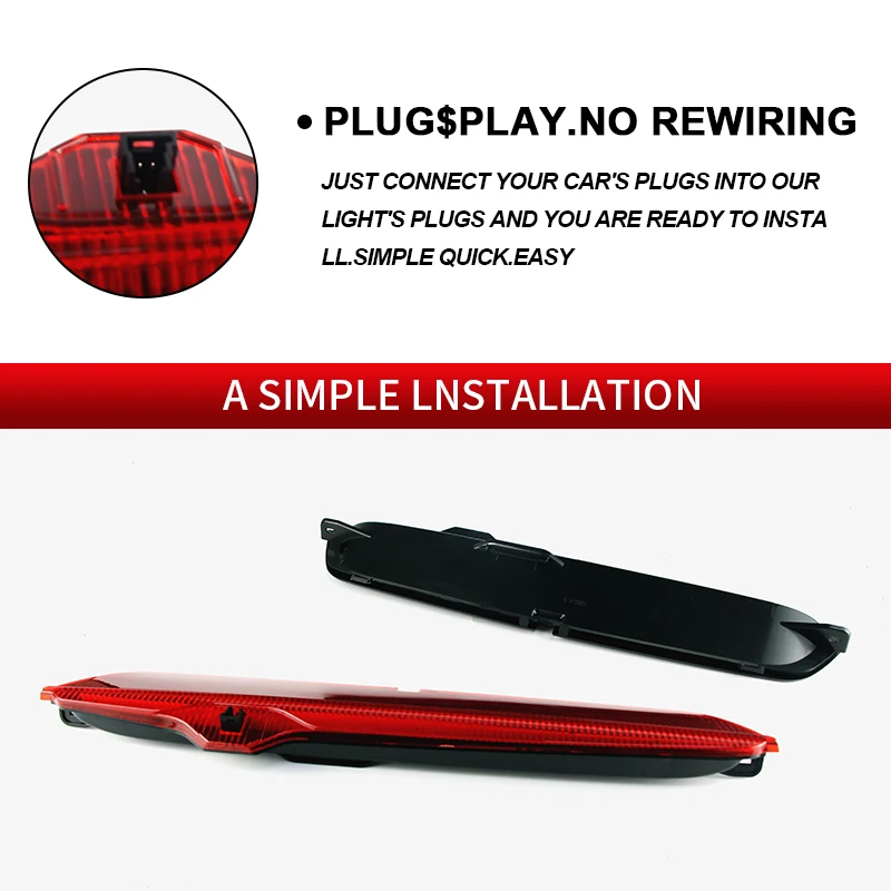 

1 шт. светодиодный дополнительный стоп-сигнал Canbus для Mercedes-Benz B-класса W246 W242 2011-2018, красный задний стоп-фонарь, автомобильный аксессуар