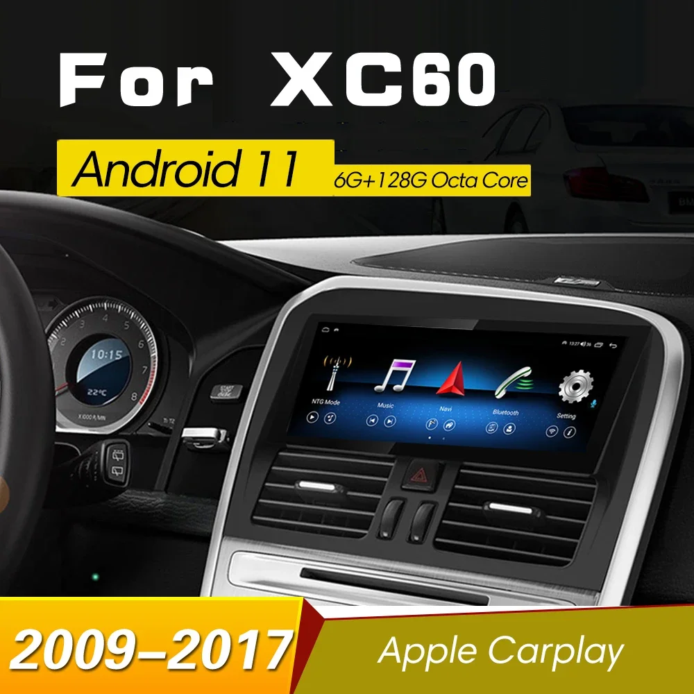 8.8inch Quad Core RAM4G  For Volvo XC60 / S60 2009-2015 Android 9.0 Car Radio Stereo GPS Navigation Support trip informaiton