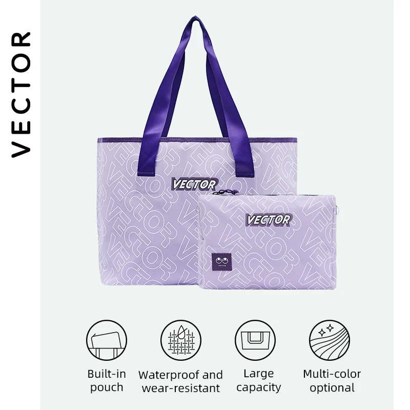 VECTOR Women\'s Waterproof Large Bag 2 In 1 Built-in Small Bag Waterproof and Wear-resistant 30L Large Capacity Multicolor