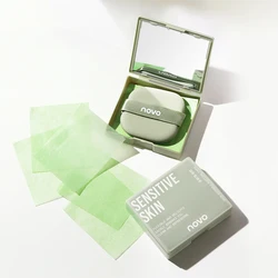 100 Sheets Portable Face Oil Absorbing Paper With Mirror Case Beauty Woman Facial Care Paper Absorbs Facial Fat Beauty