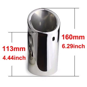 Schalldämpfer des Autos aus Edelstahl, Chrom-Tipp, Autozubehör, Audi Q7, TDI Quattro 2006, 2007, 2008, 2009, 2010-2013, 2 Pces 10 Hauptverkäufe besser Escape Audi - №7