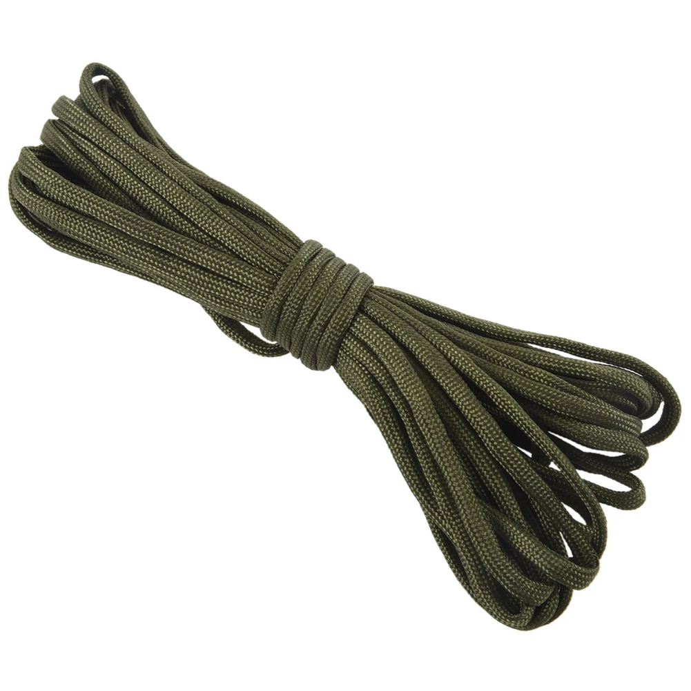 A79I 2X 7 حبل باراكورد حبل المظلة مقاوم للتخييم والبقاء اللون: أخضر جيشي الطول: 8 متر