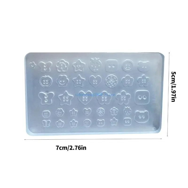 85LF Professional Art Molds Button Small Accessories Mold Decorative Moulds for Salon Manicure Decoration