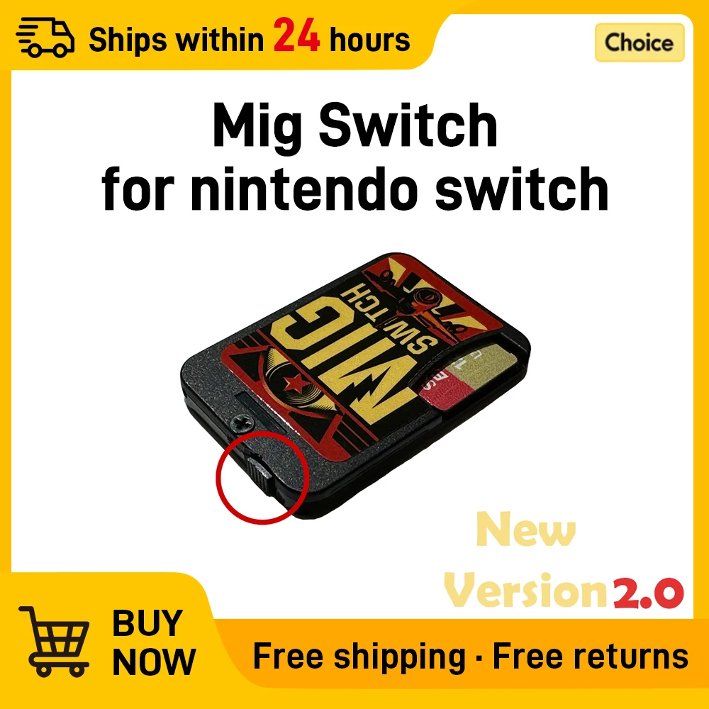 MIG Switch V2 NS Flash Cartridge Gaming Console Everdrive Modified Chip plug&play Mig V1 universal card NS switch