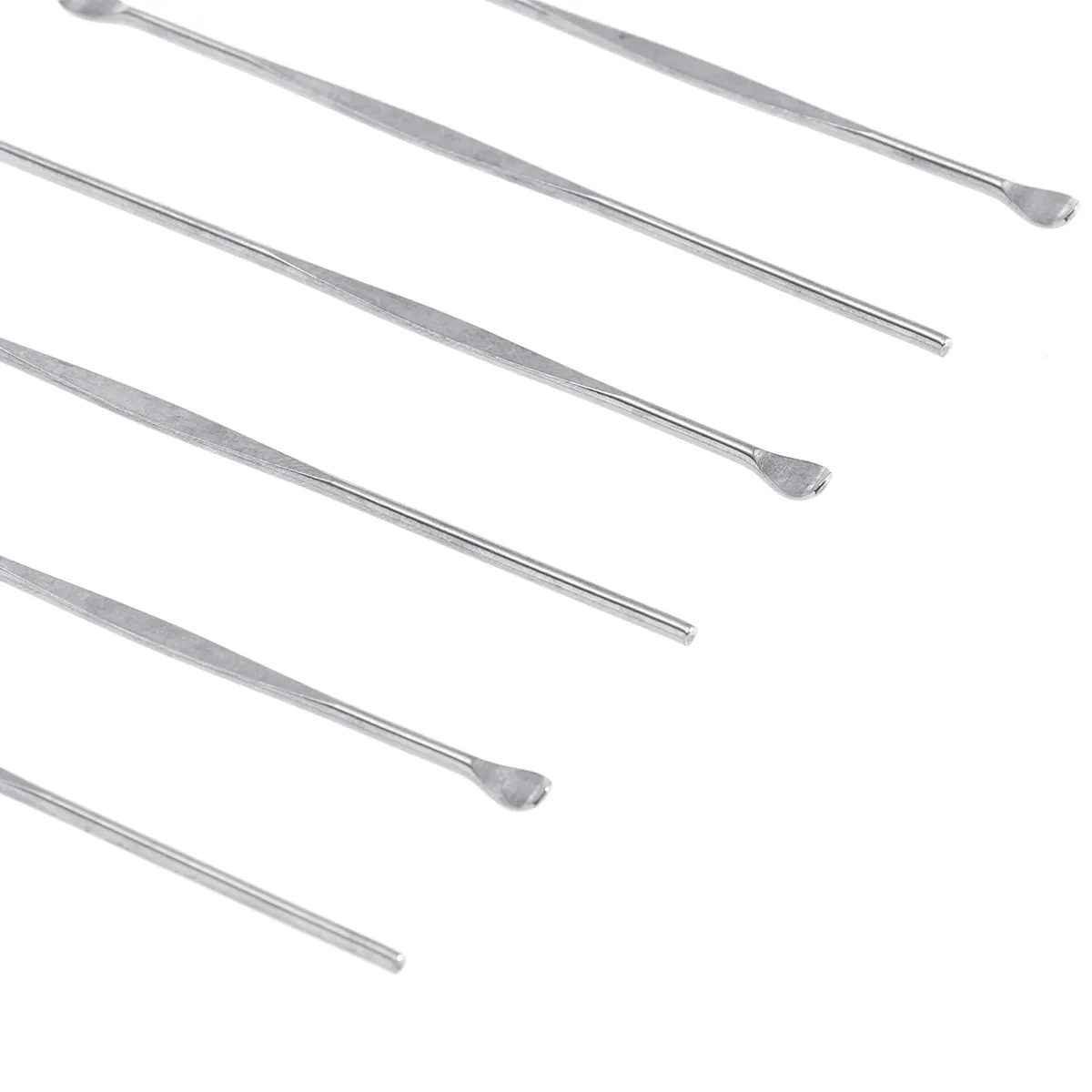 6Pcs Stainless Steel Ear Wax Remover Tool Ergonomic Design 8Cm Length Mini Lightweight Earpick Spoon for Safe Effective Ear